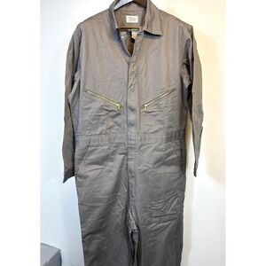 Walls Master Made Mens 46 Tall Grey Coveralls Utility Workwear Jumpsuit NWOT